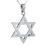 Zense - collier homme - pendentif homme toile de david argent, hauteur 3cm - chane 51cm - zp0233