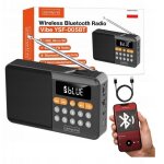 Zenwire mini radio fm bluetooth portable � piles - haut - parleur sans fil noir