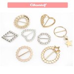 Zerone boucle d�charpe en perles ensemble de 8 boucles d�charpe en perles clips de t - shirt en m�tal ...