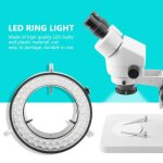 Zerone lampe  anneau  led camra microscope 3. 5w 60led source de lumire luminosit lampe anneau rglable ...