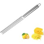 Zesteur dagrumes - r�pe � fromage - lame en acier inoxydable - couleur gris - accessoires de cuisine