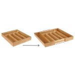 Zhg - mode&chic hi range - couverts extensible bambou moderne - design