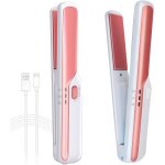 Zhmao fer a lisser et fer a boucler 2 en 1 fer plat en cramique rechargeable par usb mini lisseur de ...