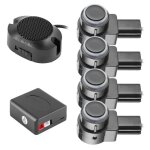 Zhu kit de radar de recul pour syst�me de stationnement automobile � 4 capteurs noir neuf