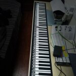 Zhu piano portable haut - parleur intgr pdale 88 synthetiseur touches affichage led pliable rouls ...