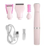 Zjchao rasoir pour poils corporels 4in1 usb rechargeable femmes jambes daisselle lectrique pilation ...