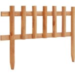 Zoe lot de 10 bordure de jardin dcor - barrire pelouse bois de sapin 44 m ?46639