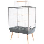Cage surélevée néo jili pour oiseaux - zolux - l 78 x p 47, 5 x h 112 cm - gris Cage surélevée néo jili pour oiseaux - zolux - l 78 x p 47, 5 x h 112 cm - gris