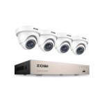 Zosi 1080p cam�ra surveillance ext�rieur et h. 265 + dvr 8ch 5mp lite d�tection de mouvement alerte par ...