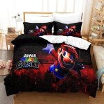 Zppshop super mario housse de couette dessin anim� super mario imprim� housse de couette anime film affiche ...