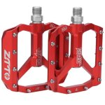Ztto vtt p�dales en alliage daluminium roulement de bicyclette repose - pied pi�ces v�lo (rouge) - gua ...