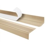 11m profilé descalier nez de marche adhésif antidérapant pvc beige rm 30 x 27 mm 11m profilé descalier nez de marche adhésif antidérapant pvc beige rm 30 x 27 mm