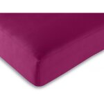 Drap housse palace pur coton teint lav 63 fils / cm vent du sud - palace curry - 180 x 200 cm bonnet ...