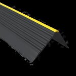 15 m profilé descalier nez de marche adhésif antidérapant en pvc noir 55x40 mm avec bande jaune 15 m profilé descalier nez de marche adhésif antidérapant en pvc noir 55x40 mm avec bande jaune