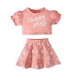 1 - 6 ans 2 pcs ensemble de vêtement Été pour bébé enfant fille : haut court ensoleillé pour filles + ... 1 - 6 ans 2 pcs ensemble de vêtement Été pour bébé enfant fille : haut court ensoleillé pour filles + ...