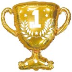 1 ballon aluminium coupe vainqueur de football doré or métallique 55cm (22) ref / 008balm 1 ballon aluminium coupe vainqueur de football doré or métallique 55cm (22) ref / 008balm
