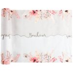 1 chemin de table bonheur floral champ�tre 28cm x 3m (multicolore) ref / 8327