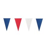 Guirlande fanion - thème france - 3. 6m - tricolore - papier - 12. 5x22cm Guirlande fanion - thème france - 3. 6m - tricolore - papier - 12. 5x22cm