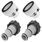 1 jeu d?adaptateurs de tuyau remplacement de piscine rutilisables pompe de raccordement  filtre intex ...