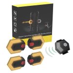 1 jeu de clignotants de vélo avant arrière feu avertissement de cyclisme led feu arrière télécommande ... 1 jeu de clignotants de vélo avant arrière feu avertissement de cyclisme led feu arrière télécommande ...
