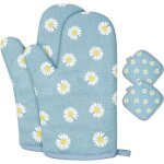 1 paire de gants de cuisineystp gants de cuisine en coton avec 2 maniques de cuisine pour griller cuisiner ... 1 paire de gants de cuisineystp gants de cuisine en coton avec 2 maniques de cuisine pour griller cuisiner ...