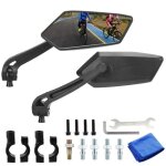 1 paire rtroviseur vlo trottinette electrique moto rtroviseur universelle haute qualit rglable 360 ...