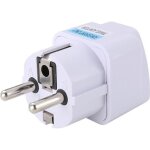 1 pc adaptateur de prise europ�enne type e / f convertisseur de voyage universel dans le monde entier ...