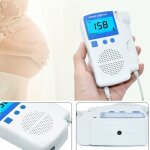 1 pc affichage lcd doppler foetal 3. 0 mhz moniteur cardiaque enceinte pour nourrisson baby phone - ecoute ...