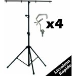 1 portique jeux de lumiere robuste + 4 crochets pa sono dj led