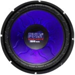 1 pyle blue wave pl1090bl caisson de basse 10 2500 cm 250 mm dvc 4 + 4 ohm 500 watt rms 1000 watt max ...