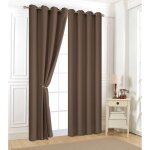 1 rideau uni l�ger 140 x 240 cm aveline - chocolat