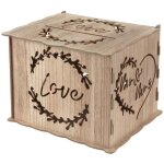 1 tirelire urne en bois love mr & mrs en kit 30 x 24 x 22cm ref / 8495 thème naturel champêtre. . . 1 tirelire urne en bois love mr & mrs en kit 30 x 24 x 22cm ref / 8495 thème naturel champêtre. . .