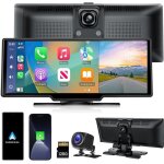 10. 26 pouces �cran voiture sans fil carplay android auto radio dashcam 1080p cam�ra de recul apple carplay ...