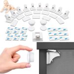 10 bloque porte enfant cache bloque tiroir scurit bebe enfant placard et tiroir avec 2 cls magntique ...