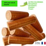 10 bches bois densifi - 19. 30 kgs - fort pouvoir calorique