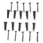 10 chevilles autoforeuse placo - avec vis 45 x 30 mm - jardiboutique