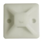 Lot de 10 embases adh�sives colliers de c�blage - zenitech