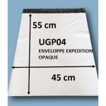 10 enveloppes plastique blanches opaques 450 x 550 mm pochettes dexpdition 45x55 cm 60 microns 32gr