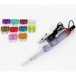 10 fusibles auto avec un testeur pour voiture