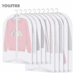 10 pcs housse pour costume / penderie protection pliable sac de vtement protection transparentes anti ...
