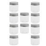 10 pcs pot vide en plastique r�cipient cosm�tique avec couvercle pour �chantillon de cr�mes stockage ...