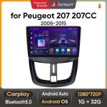 10 pouces autoradio android 13 carplay voiture pour peugeot 207 207cc 2006 - 2015 �cran tactile gps rds ...