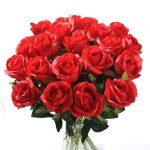 10 roses artificielles en soie pour mariage bouquet de mari�e jardin anniversaire f�te d�coration de ...