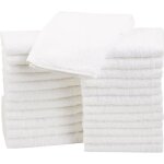 Serviettes - blanc hotel - 30x30 cm - 100% coton égyptien - 500gr / m² - absorbantes et moelleuses Serviettes - blanc hotel - 30x30 cm - 100% coton égyptien - 500gr / m² - absorbantes et moelleuses