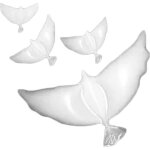 10�x balloon film aluminium ballon colombe forme ballons blancs b lons gonflable pour f�te de mariage ...