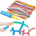 Ballons  modeler - pearl - 100 ballons colors - pompe double action - pour enfants  partir de 4 ans ...