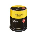100 cd - r intenso - 700 mo (80 min) 52x - spindle