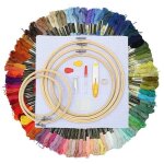 100 couleurs kit de cerceau aiguille stylo broderie magique fil poin�on couture tricot femmes accessoires ...