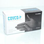 100 gant jetable � usage unique noir taille xl 10 pour atelier auto moto cov50bk