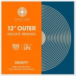 100x pochettes disque vinyles 33 tours 12 lp - density transparente plastique protection pochette pour ...